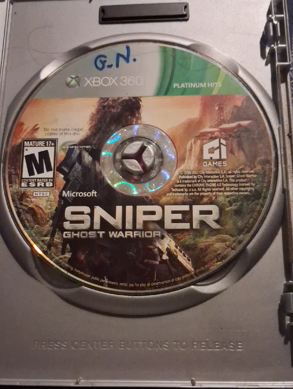 Microsoft Xbox 360 Sniper: Ghost Warrior - Platinum Hits (Green Label)